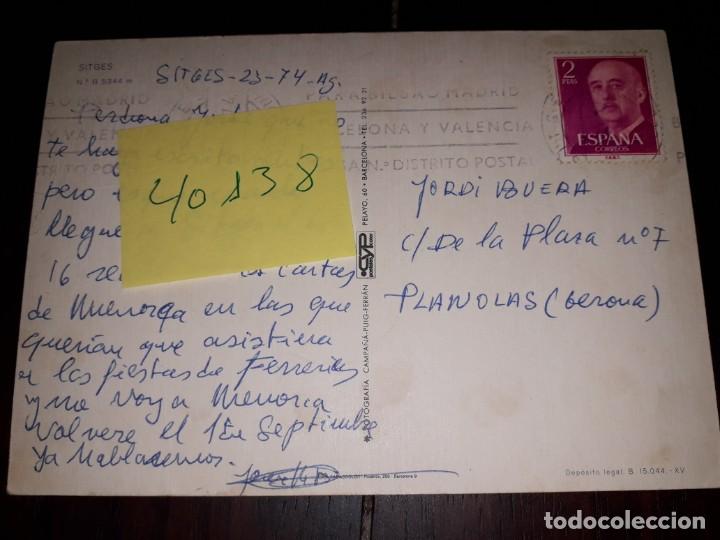 Postales: N&ordm; 40138 POSTAL SITGES BARCELONA - Foto 2