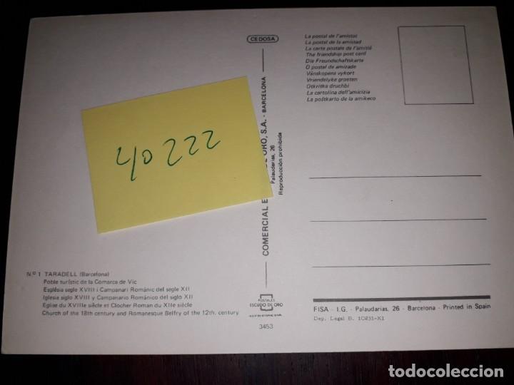 Postales: N&ordm; 40222 POSTAL TARADELL BARCELONA - Foto 2