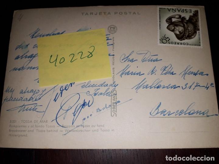 Postales: N&ordm; 40228 POSTAL TOSSA DE MAR GERONA - Foto 2