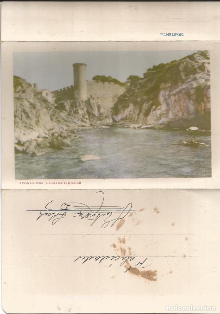 Postales: [POSTAL-SOBRE] Cala del Codolar. Tossa de Mar (Girona) (circulada) - Foto 1