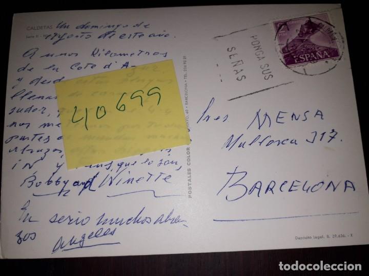 Postales: N&ordm; 40699 POSTAL CALDETAS GERONA - Foto 2