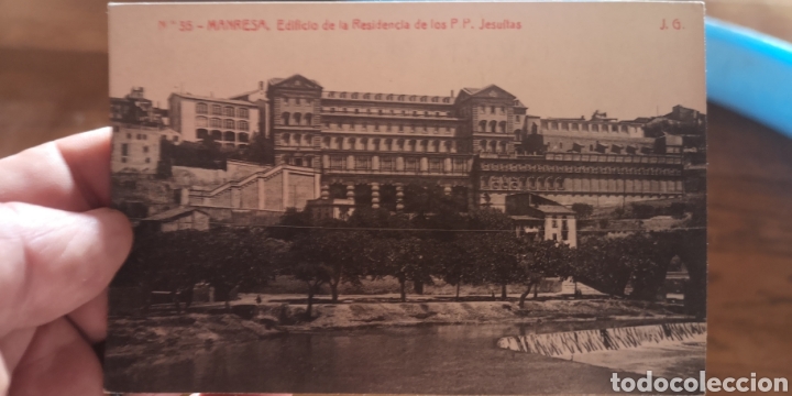 Postales: Antigua postal de Manresa edificio de la residencia de los Padres Jesuitas - Foto 1