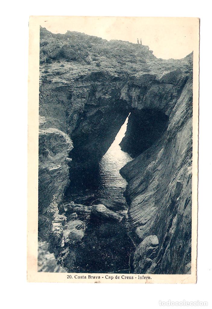Postales: 1 postal antigua 1933 costa brava cap de creus intern.