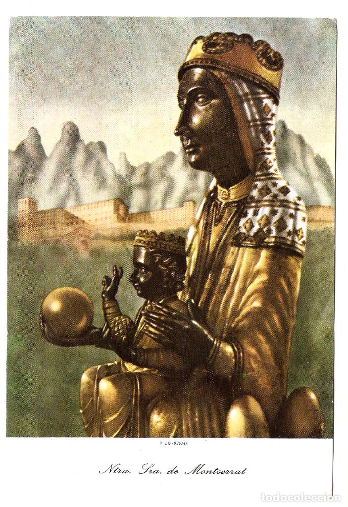 Postales: 1 postal de ntra. sra. de montserrat donativo a la cruz roja espa&ntilde;ola