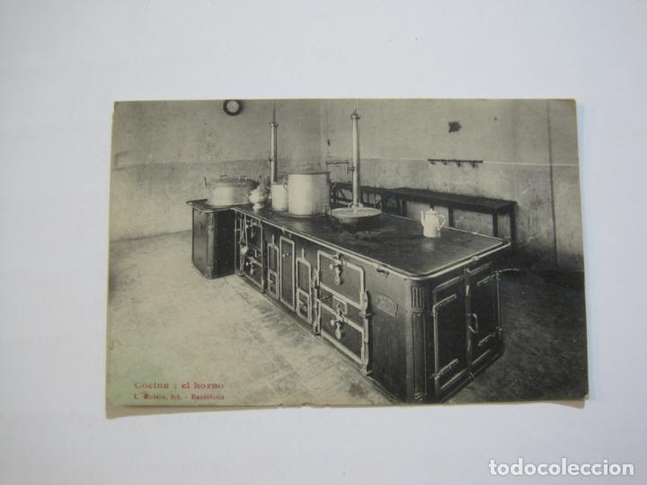 Postales: TARRAGONA-COLEGIO INTERNADO SAGRADO CORAZON DE JESUS-COCINA-HORNO-ROISIN-21-POSTAL ANTIGUA-(75.744)