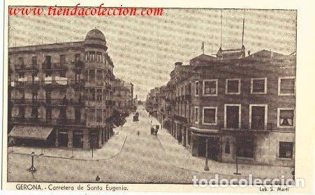 Postales: Gerona.- Carretera de Santa Eugenia