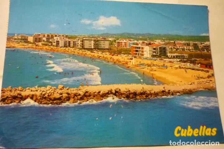 POSTAL CUBELLAS PLAYA .-CIRCULADA