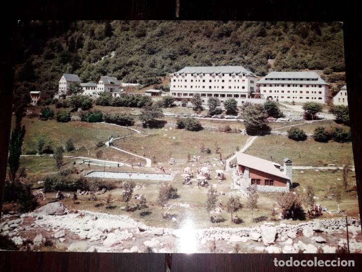 Postales: N&ordm; 41289 POSTAL PIRINEOS CENTRALES CALDAS DE BOHI PISCINA Y HOTEL MANANTIAL