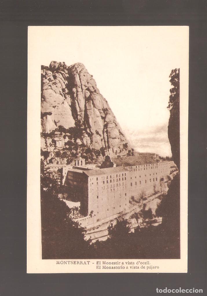 Postales: 1 postal de montserrat el monasterio a vista pajaro