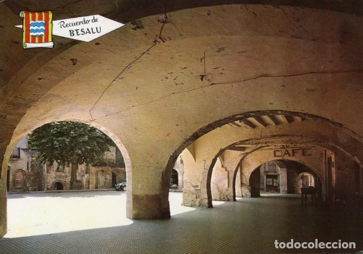Cartoline: M00007 besalu arcos de la plaza mayor 1965 pergamino n&ordm;502