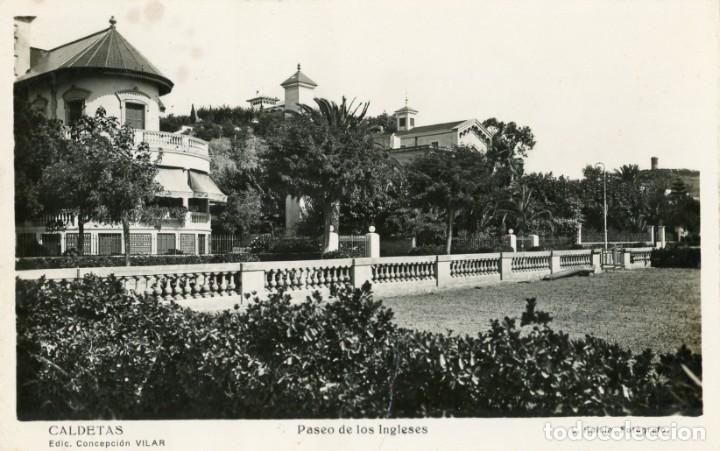 Postcards: A00029 caldetes paseo de los ingleses roisin fotogr&aacute;fica circulada 1945