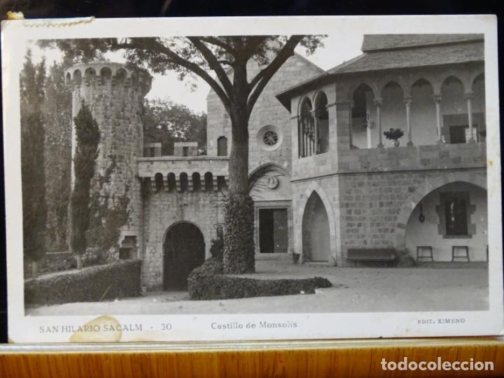 Postales: CASTILLO DE MONSOLIS.SANT HILARI DE SACALM.30.EDIT. XIMENO