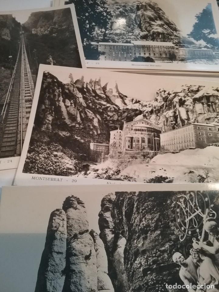Postales: 19 postales blanco y negro monasterio de Montserrat (137)