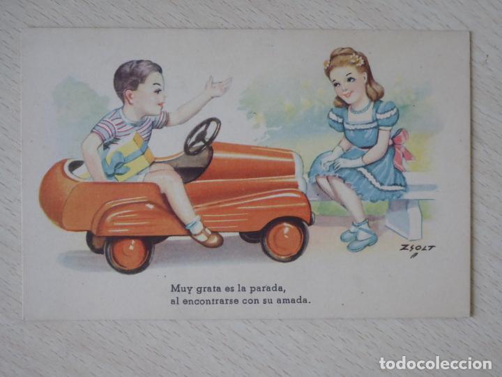 Postales: Postal - Dibujada. Ilustraci&oacute;n de Zsolt, CMB n&uacute;mero Serie 103 - Autom&oacute;vil