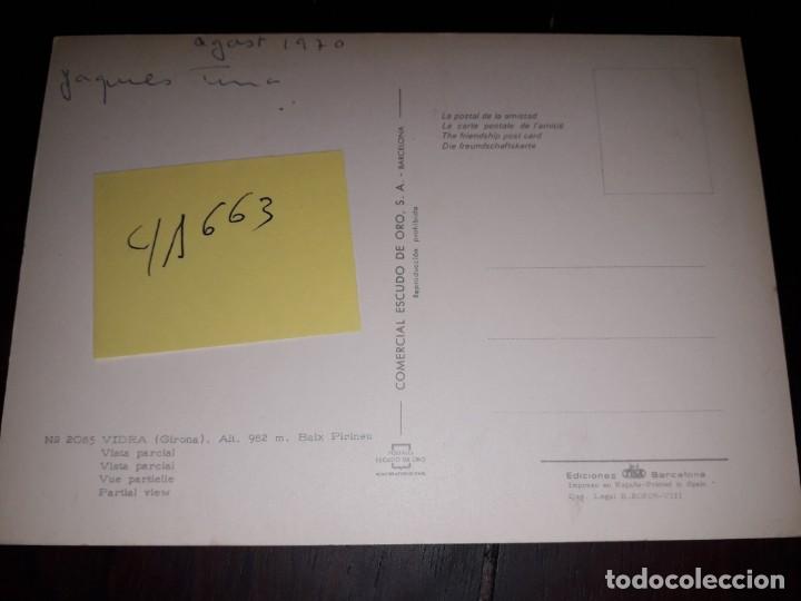 Postales: N&ordm; 41663 POSTAL VIDRA GERONA - Foto 2