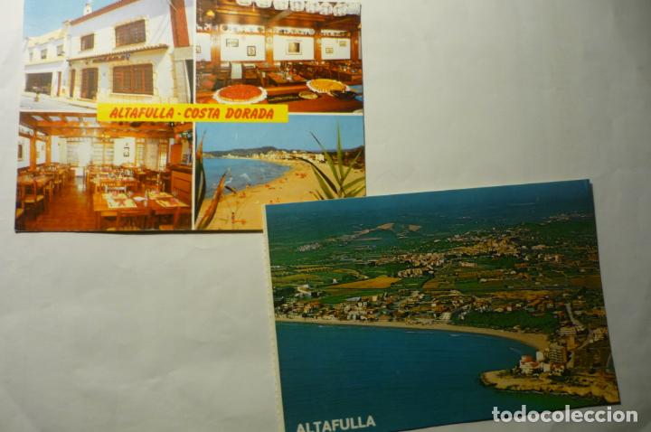 Postales: lote postales altafulla.-aerea - restaurante costa dorada