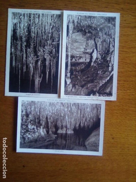 Postales: Cuevas del Drach.Mallorca.Tres postales. - Foto 1