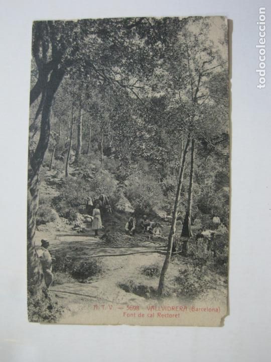 Postales: BARCELONA-VALLVIDRERA-FONT DE CAL RECTORET-ATV 3698 A.T.V.-POSTAL ANTIGUA-(76.407)