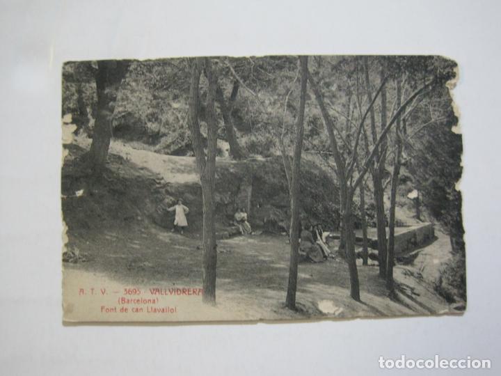Postales: BARCELONA-VALLVIDRERA-FONT DE CAN LLAVALLOL-ATV 3695 A.T.V.-POSTAL ANTIGUA-(76.408)