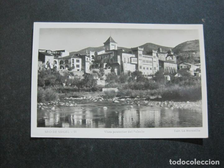 Postales: SEO DE URGEL-VISTA POSTERIOR DEL PALACIO-LA MARAVILLA FOTOGRAFICA-11-POSTAL ANTIGUA-(76.452)