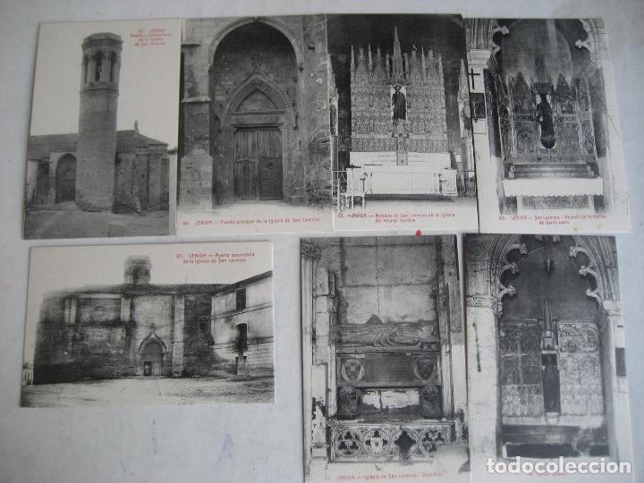 Postales: LERIDA. Iglesia San Lorenzo. Colleccion Urriza. 7 Postales. N&ordm; 65.66.67.68.69.70,71. Sin circular.
