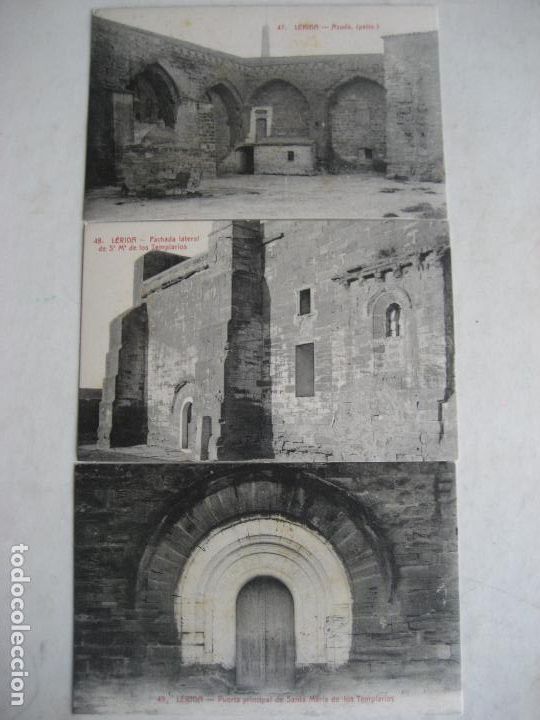 Postales: LERIDA. Santa Maria de los Templarios. Coleccion Urriza. 3 Postales. N&ordm; 47,48,49 . Sin circular.