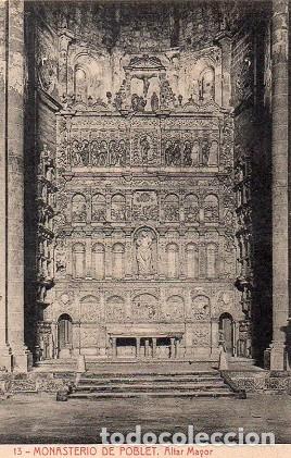Postales: Monasterio de Poblet - 13 Altar Mayor - Foto 1