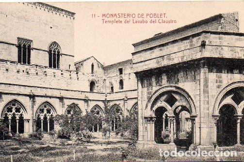 Postales: Monasterio de Poblet - 11 Templete y Lavabo del Claustro - Foto 1