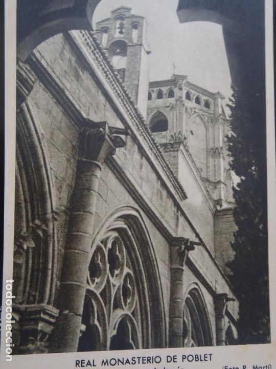 Postales: REAL MONASTERIO DE POBLET - DETALLES CAMPANARIO Y CIMBORIO
