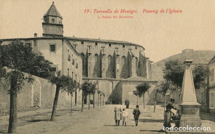 Postkarten: a03970 Torroella De Montgri Passeig De L'iglesia Roisin N&ordm;19 escrita