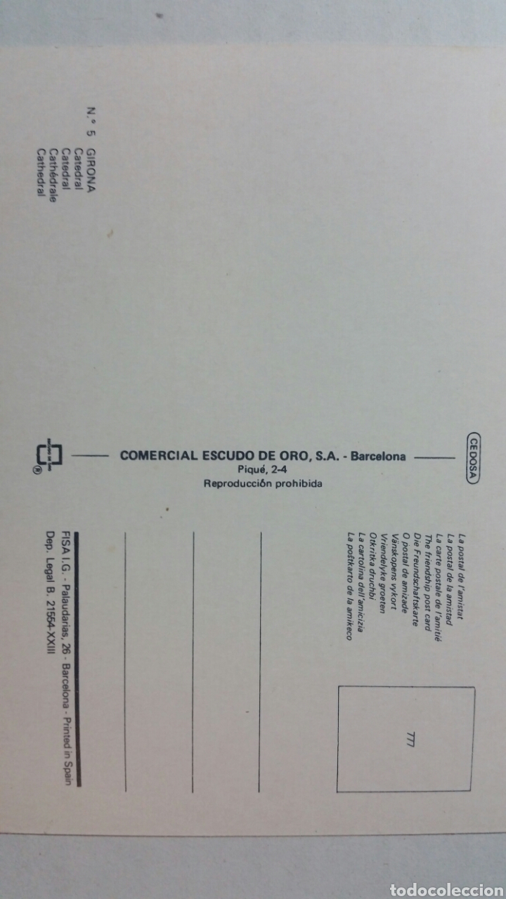 Postales: Gerona postal si circular Catedral - Foto 2