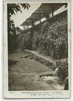 Postales: ANTIGUA POSTAL N&ordm; 7 TORRELLAS DE FOIX FONTS DE LA ESPLANADA DE BAIX LES DOUS