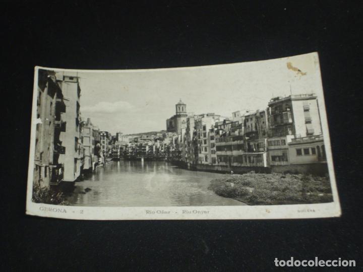 Postales: Postal Gerona Rio O&ntilde;ar - Foto 1