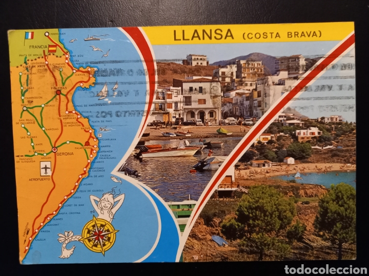 Postales: Postal de llansa. Costa brava. Gerona. - Foto 1