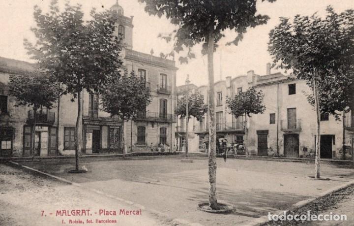 Postales: malgrat. 7 pla&ccedil;a mercat. roisin - Foto 1