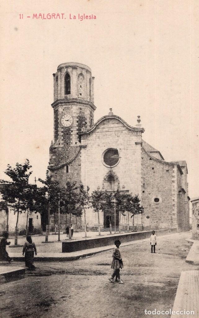 Postales: malgrat. 11 la iglesia. thomas - Foto 1