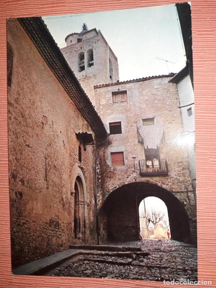 Postales: N&ordm; 4698 POSTAL SANT LLOREN&Ccedil; DE MORUNYS FACHADA Y PLAZA DE LA IGLESIA LERIDA