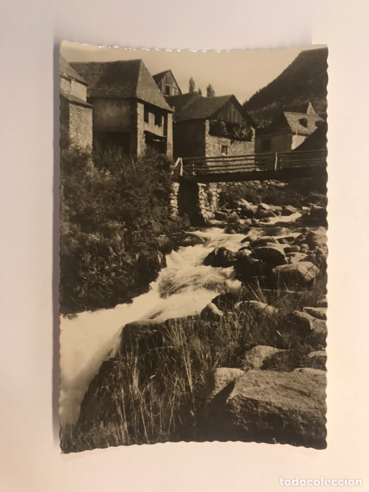 Postales: VALLE DE ARAN (Lerida) Postal No.34, R&iacute;o Garona en Tredos, Edita Junta Provincial ... (h.1950?) S/C