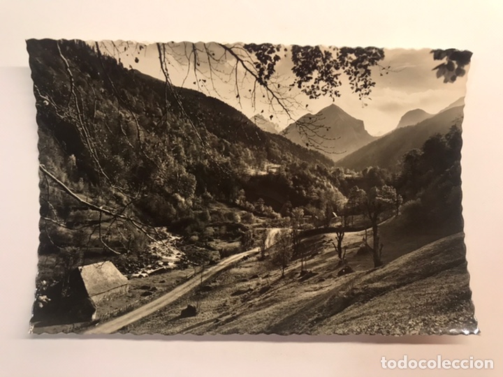 Postales: VALLE DE ARAN (Lerida) Postal No.312, Artiga de Lin con el R&iacute;o Jueu ., Edic., Oficina de Turismo ...