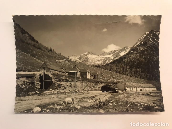 Postales: ALTO RIBAGORZANA (Lerida) Postal No.326, Boca Sur del T&uacute;nel y Hospital de Viella.,