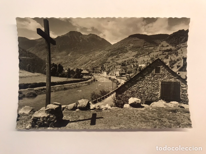 Postales: VALLE DE ARAN (Lerida) Postal No.346, Bosost. Panor&aacute;mica desde la Ermita., Edic., Oficina de Turismo