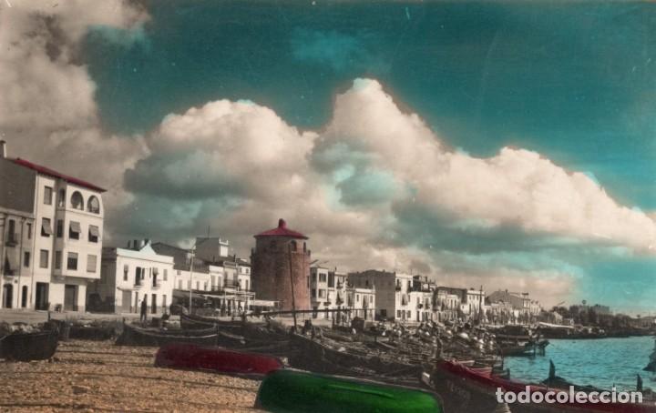 Postales: cambrils. 5 barcas pesqueras. coloreada. seg&uacute; - Foto 1