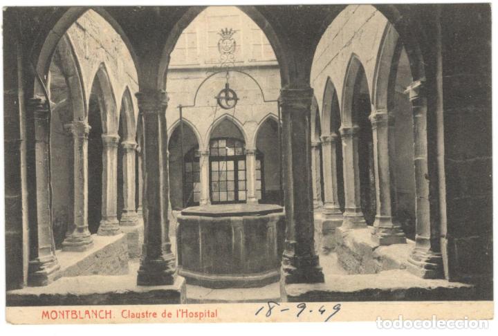 Postales: MONTBLANCH. CLAUSTRE DE L'HOSPITAL. Fototipia Thomas