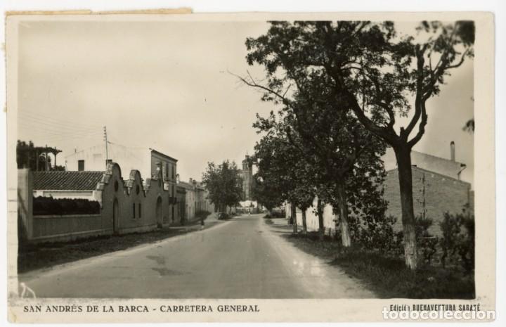 Postcards: a05903 sant andreu de la barca carretera general sabate circulada 1950