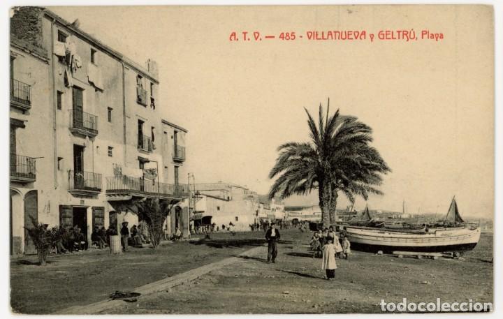 Cartes Postales: a05920 0485 vilanova i la geltru playa atv n&ordm;485 circulada