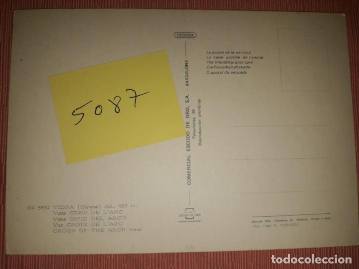 Postales: N&ordm; 5087 POSTAL GERONA VIDRA CRUZ DEL ARCO - Foto 2