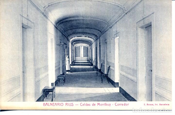 Postcards: CALDAS DE MONTBUY-BALNEARIO RIUS-CORREDOR-ROISIN