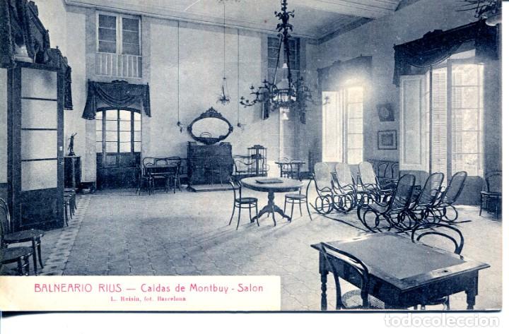 Postkarten: CALDAS DE MONTBUY-BALNEARIO RIUS-SAL&Oacute;N-ROISIN