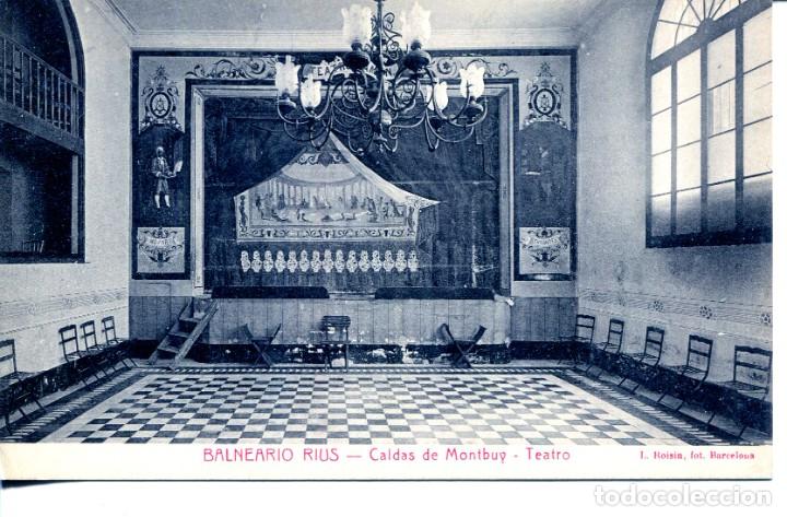Postkarten: CALDAS DE MONTBUY-BALNEARIO RIUS-TEATRO-ROISIN