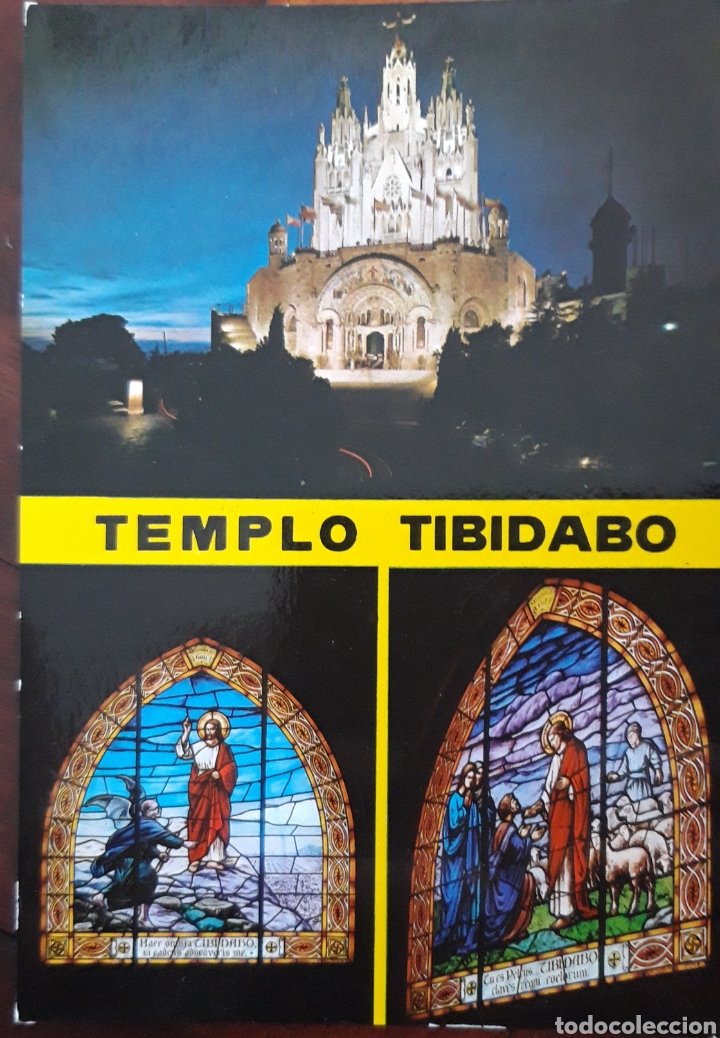 Postales: POSTAL TEMPLO TIBIDABO - Foto 1